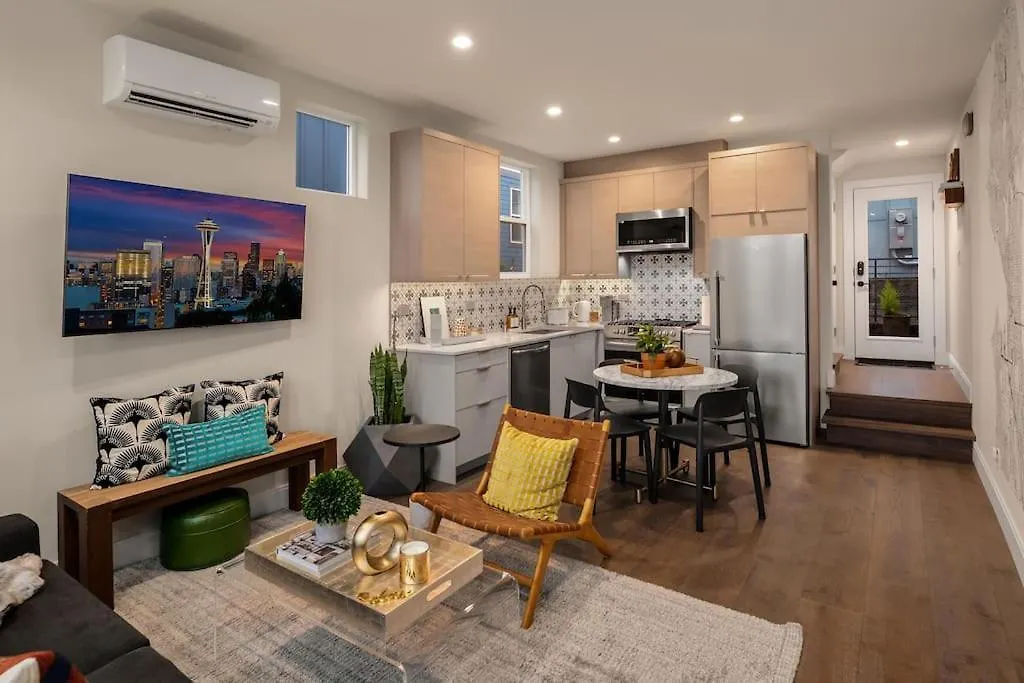 New House In Peaceful And Trendy Central District Seattle Stany Zjednoczone Ameryki